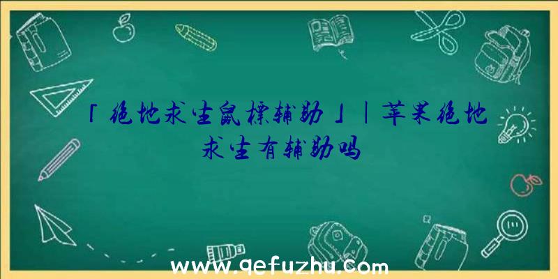 「绝地求生鼠标辅助」|苹果绝地求生有辅助吗